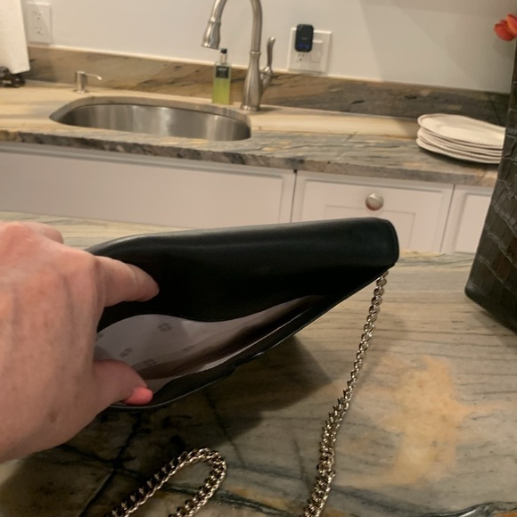 ♠️ Kate Spade Black Lula VERSATILE Clutch Crossbody or Shoulder Bag Black ♠️ - Picture 9 of 10
